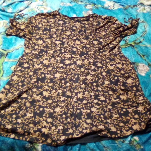 Lauren Conrad black floral dress size XXL - Picture 3 of 4